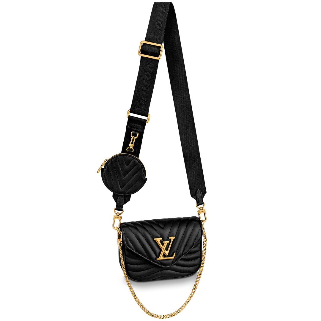 Louis Vuitton NEW WAVE MULTI POCHETTE Handbag M56461 Black